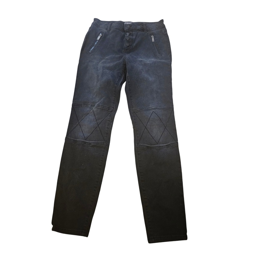 DL1961 Florence Ankle Mid Rise Instasculpt Skinny Jeans Black Size 29